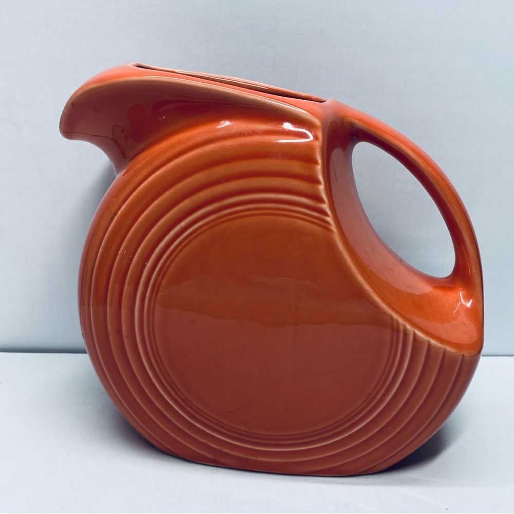 Fiestaware Persimmon Large Disc Pitcher